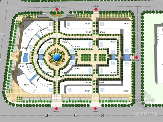 3D工业园设计资料下载-工业园服务区修建性详细规划