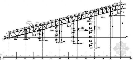 钢桁架带式输送机栈桥结构施工图资料下载-钢结构皮带廊结构施工图