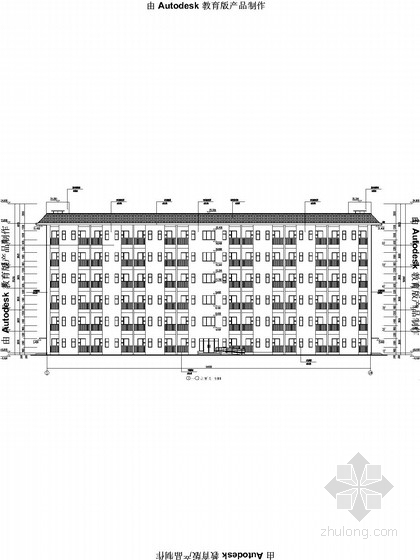 学生宿舍楼平面布置图资料下载-[重庆]6层中学学生宿舍楼全套施工图(含建、水、电、结)