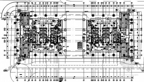 200平米平层设计资料下载-[深圳]商务中心空调设计施工图174张（200米 45万平）