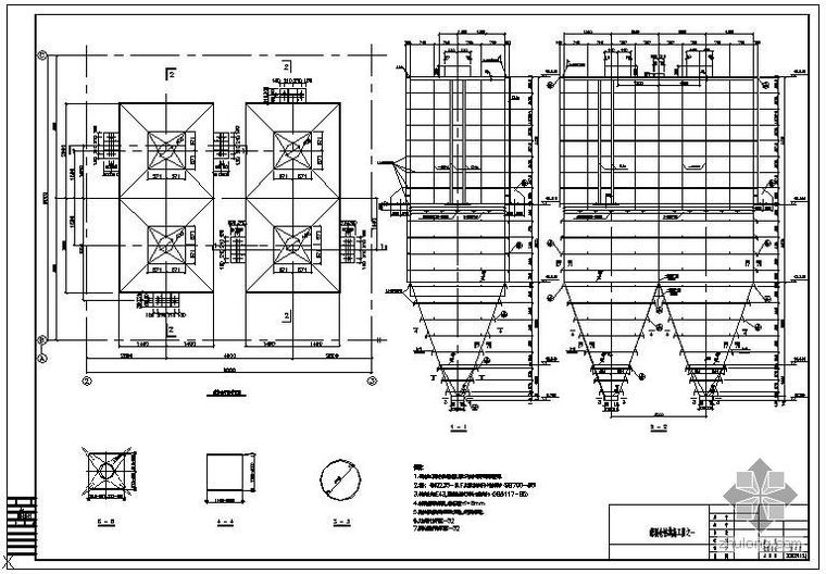 钢结构厂dwg资料下载-某煤仓钢结构节点构造详图