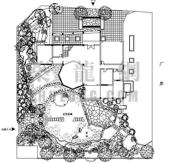 私家别墅建筑模型资料下载-某私家别墅景观施工图