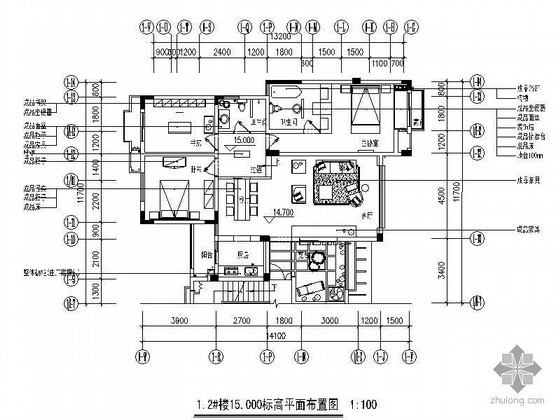 91平现代三居室内装修图资料下载-[重庆]三居室内装修图