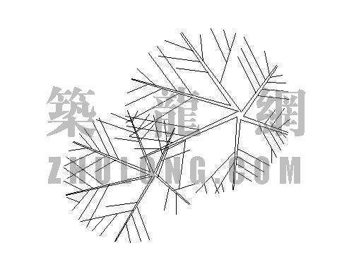 北京中央公园cad平面图资料下载-CAD树模型平面图