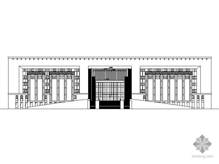 办公楼玻璃幕墙施工图资料下载-[松潘]某办公楼玻璃幕墙建筑施工图