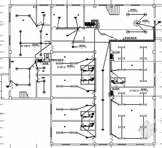 2层餐厅图纸资料下载-某二层餐厅电气图纸