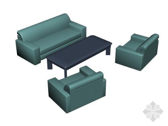 北欧家具沙发资料下载-沙发家具组合012