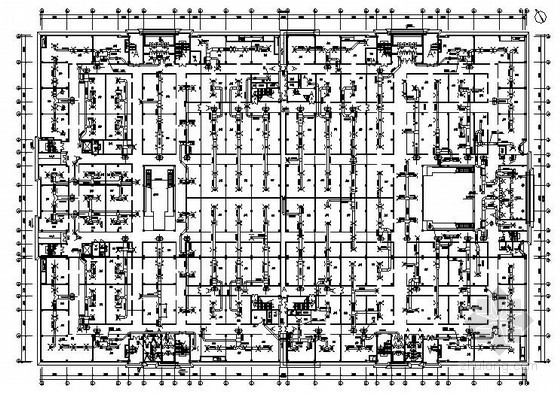 商场中央空调cad布置图资料下载-[滨州]商场中央空调系统设计图