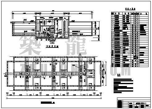 给水滤池施工图资料下载-四川某给水双阀滤池的剖面图