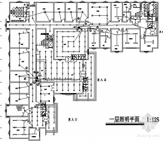 民用房CAD图资料下载-徐州某指挥用房楼全套电气施工图