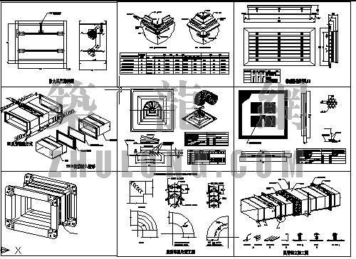 空调风口节点大样资料下载-空调大样之风路系列
