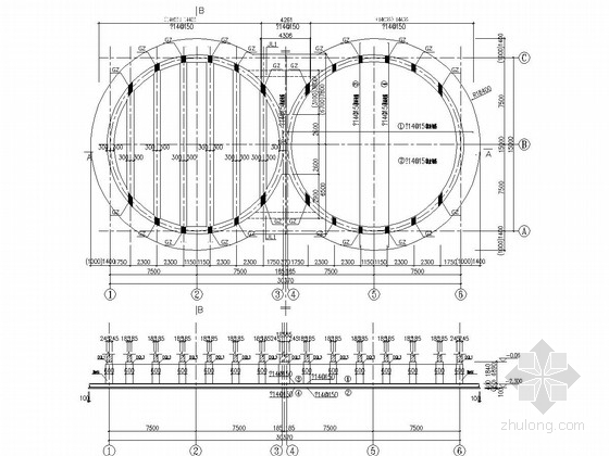 圆形粮仓建筑施工图资料下载-单层砌体结构粮仓结构施工图