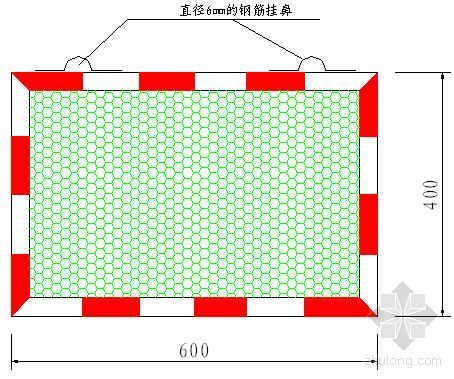 挡板墙挡板桩资料下载-钢丝网防护挡板图
