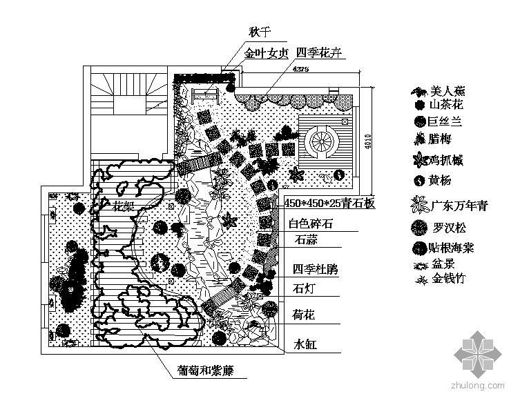 中式屋顶花园景观设计资料下载-屋顶花园景观设计图