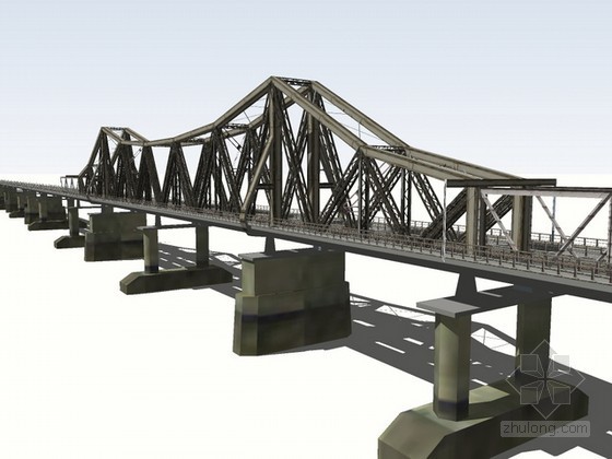 公路桥下穿铁路桥施工资料下载-高架铁路桥