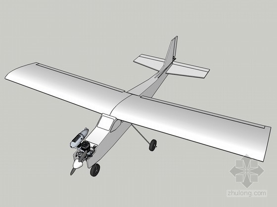 歼十飞机3d模型资料下载-遥控飞机SketchUp模型下载