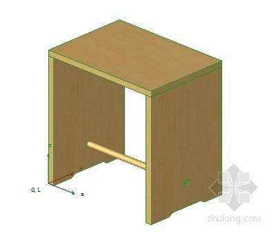 景观凳子cad资料下载-凳子 ArchiCAD模型