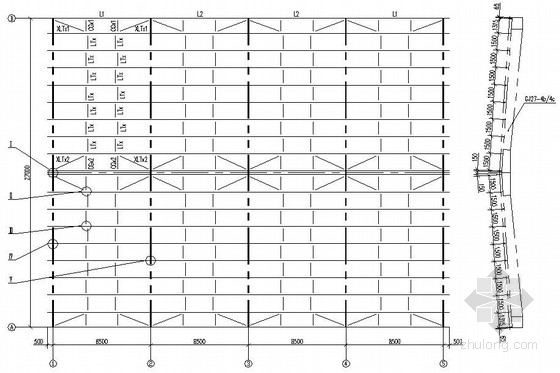 某钢结构汽车棚结构设计图资料下载-钢结构原料堆棚施工图