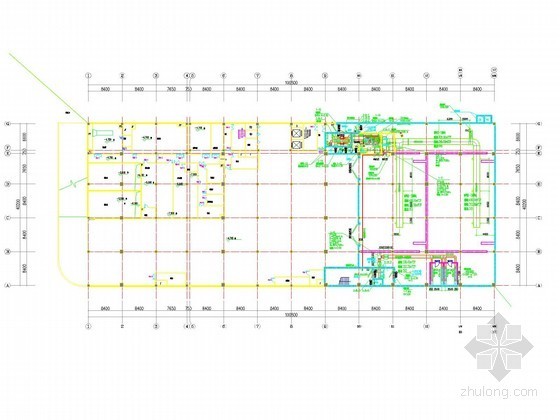 [广东]多层教育培训中心空调通风及防排烟系统设计施工图（大院出品 人防设计）-地下一层战时通风平面图 