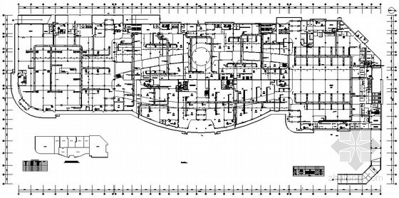 永旺购物中心设计图纸资料下载-某购物中心空调机房设计图纸