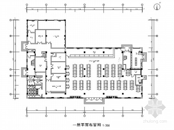 六层宿舍平面图资料下载-[山东]现代风格六层宿舍楼室内装修施工图