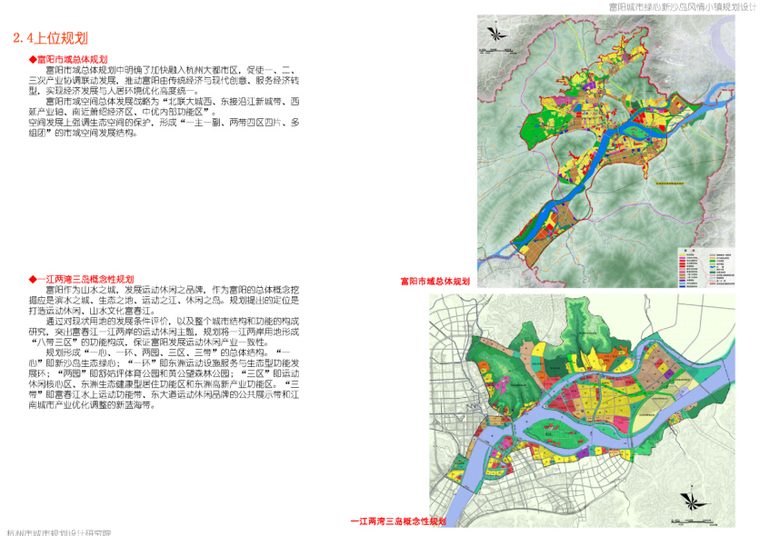 [浙江]富阳城市绿心新沙岛风情小镇规划设计方案文本-上位规划