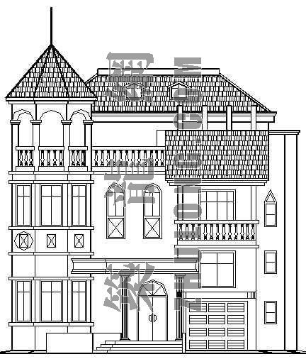 建筑施工图的绘制资料下载-某别墅建筑施工图