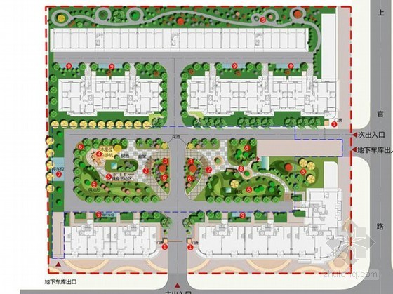 小区改造景观案例资料下载-[三门峡]小区景观改造设计方案