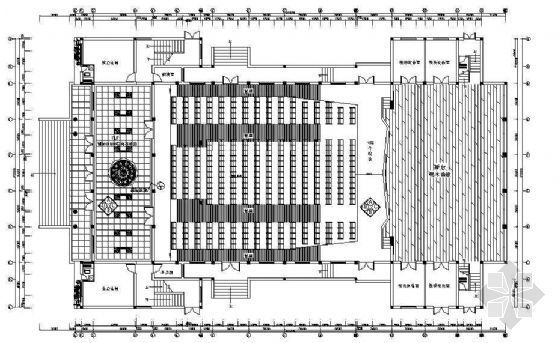 文化中心室内cad资料下载-礼堂（文化中心）装饰设计图