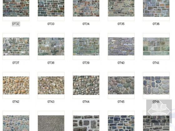 砖墙建筑外立面贴图资料下载-20张砖墙材质贴图