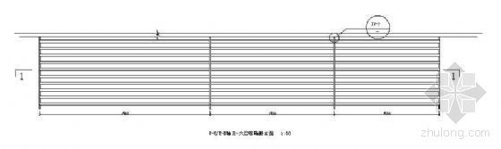 铝柜节点大样资料下载-铝隔栅大样图