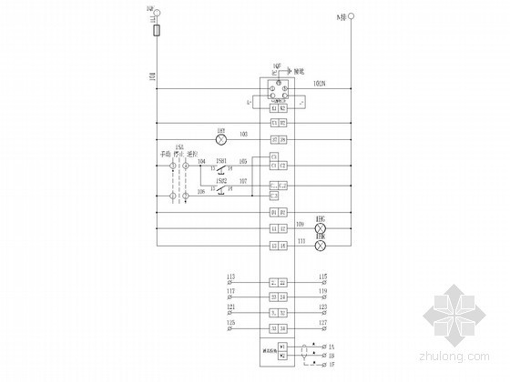 低压柜二次原理电气图纸-电气原理图 