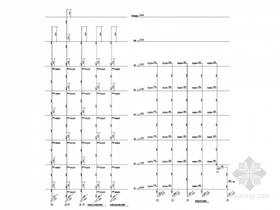 [江西]学生服务中心及宿舍给排水消防施工图-给排水系统图 