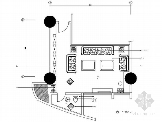 KTV大包厢CAD资料下载-时尚KTV大包厢室内装修设计图