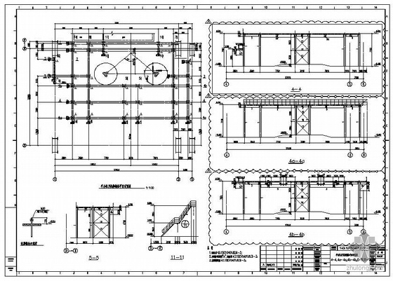 双曲面钢支座结构图资料下载-某LF炉钢平台结构图
