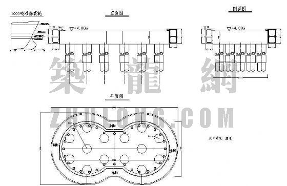 杭州湾跨海大桥钢套箱资料下载-杭州湾大桥钢围堰设计图纸