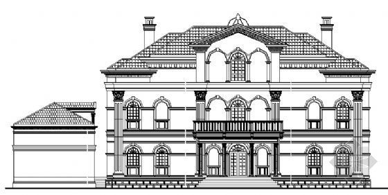 新泽西州意式风格别墅资料下载-某三层意式别墅建筑施工图