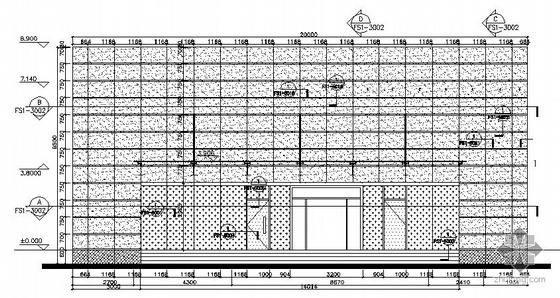 西溪湿地内宾馆资料下载-某机场内宾馆改造工程幕墙施工图