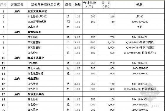 石材家具展示设计资料下载-茶馆家具展示家具报价