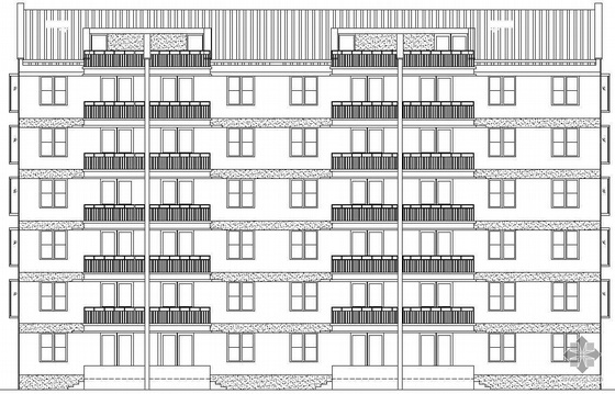 9层塔式住宅建筑施工图资料下载-[马鞍山]某六层塔式住宅建筑施工图