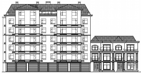 德式建筑图纸资料下载-[辽源市]某德国风格住宅楼建筑结构水电施工图