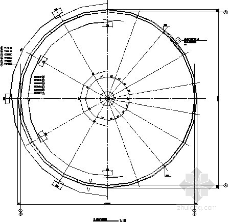 50立方圆形蓄水池施工图资料下载-直径18米圆形煤仓结构施工图