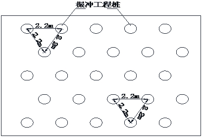 [河北]无填料振冲桩及真空降水地基处理施工方案-无填料振冲桩布置