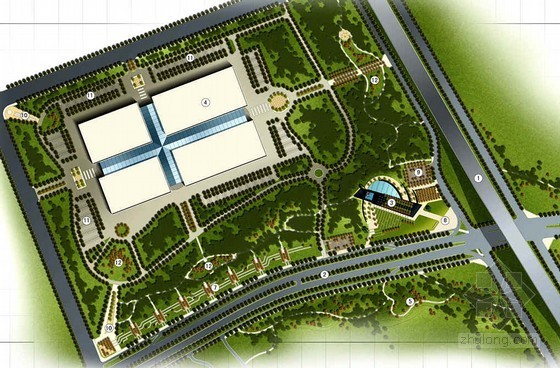 丰台科技园区规划资料下载-某科技园区东入口景观规划设计方案