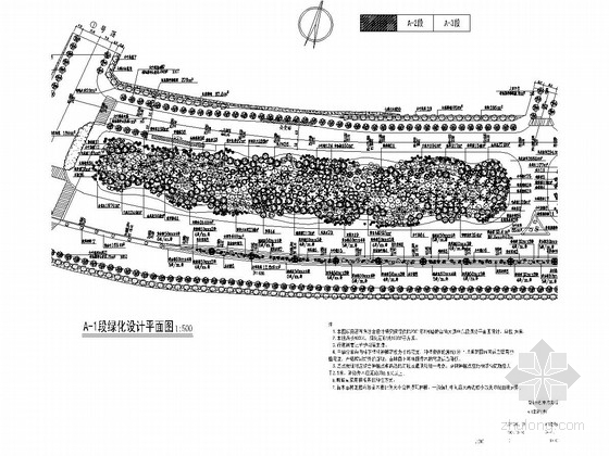 园林绿化广场dwg资料下载-[深圳]景观大道全套园林绿化施工图（附苗木汇总表）