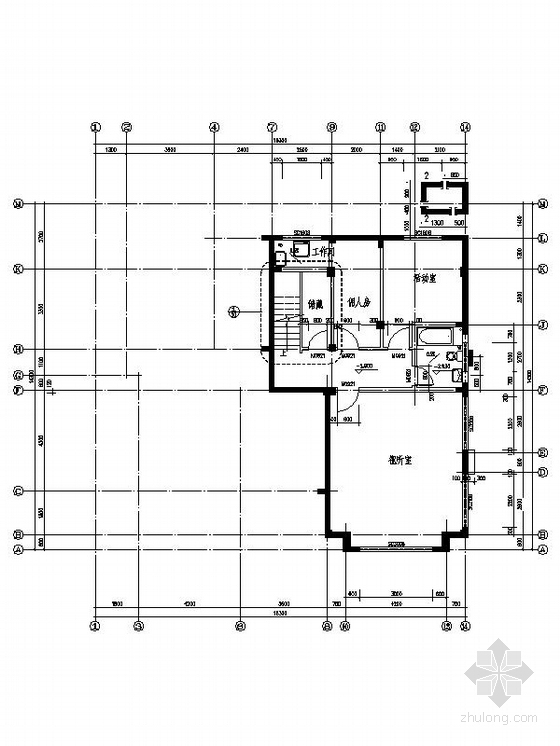 [新农村]3层双拼新农村别墅施工图（带效果图）-3层双拼新农村别墅平面图