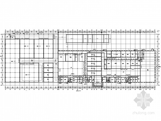 大型框架柱钢屋盖屠宰场结构施工图