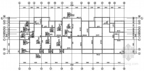 24层住宅建筑图资料下载-[天津]24层短肢剪力墙结构高层住宅结构施工图