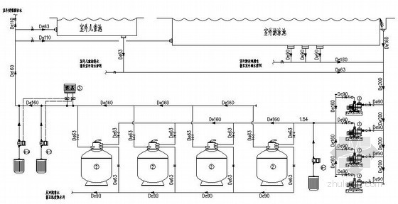游泳池热泵系统图纸资料下载-某游泳池全套图纸