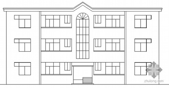 4层小型宾馆建筑设计资料下载-某三层小型住宅建筑设计方案图